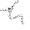 Non-Tarnish 304 Stainless Steel Bowknot Link Chain Necklace LS-NJEW-K249-07P-3