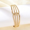 304 Stainless Steel Cuff Bangles for Women BJEW-B120-05G-02-2