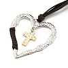 Alloy Pendant Necklaces NJEW-K261-09D-PG-2