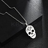Non-Tarnish 201 Stainless Steel Pendant Necklaces for Man NJEW-Q336-04A-P-2