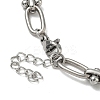 Non-Tarnish 304 Stainless Steel Oval Link Chain Bracelets for Women LS-BJEW-B092-08P-01-3