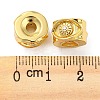 Rack Plating Eco-Friendly Brass Micro Pave Clear Cubic Zirconia Beads LS-KK-M258-05G-3