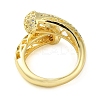 Rack Plating Brass Micro Pave Cubic Zirconia Open Cuff Rings RJEW-K266-10A-G-3