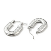 Non-Tarnish 304 Stainless Steel Rectangle Chunky Hoop Earrings for Women LS-EJEW-G293-05P-2