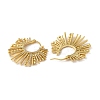 Cubic Zirconia Sun Hoop Earrings EJEW-Z019-25G-2