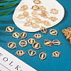  32Pcs 8 Styles Alloy Pave Clear Cubic Zirconia Connector Charms FIND-TA0003-09-5
