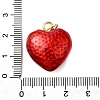 Brass Enamel Pendants KK-P303-13B-G-3