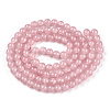 Baking Paint Crackle Glass Beads Strands X-DGLA-Q023-8mm-YS7-2