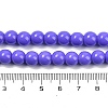 Painted Glass Bead Strands X-DGLA-S071-8mm-B41-2