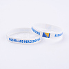 Silicone Bracelets Wristband Souvenir BJEW-TA0002-02B-1