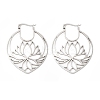 Non-Tarnish 304 Stainless Steel Hoop Earrings EJEW-Q802-02P-1