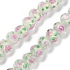 Handmade Foil Lampwork Beads Strands FOIL-S136-001I-1