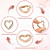 20Pcs Zinc Alloy Rhinestone Spring Gate Rings FIND-SP0004-36LG-6