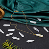 12Pcs Natural Quartz Crystal Pointed Beads G-OC0003-99-4