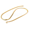 304 Stainless Steel Twist Chain Necklaces for Women NJEW-G140-08B-G-2