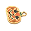304 Stainless Steel Enamel Halloween Theme Charms STAS-Z164-03G-07-2