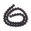 Natural Black Agate Beads Strands X-G-L555-04-8mm-4