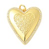 Brass Micro Pave Cubic Zirconia Pendants KK-U053-13G-1