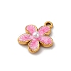 304 Stainless Steel Enamel Charms STAS-D361-01G-02-2