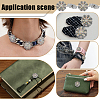 20Pcs Flower Zinc Alloy & Rhinestone & Glass Rivets BUTT-NB0001-84C-5