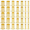 70Pcs 7 Styles Brass Column Compression Sleeves Ferrule KK-BC0015-15-1