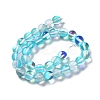 Synthetic Moonstone Beads Strands G-P528-J01-17-2