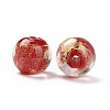 Handmade Gold Foil Glass Beads LAMP-C004-03B-1
