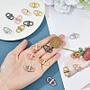 18Pcs 6 Colors Alloy Adjustable Buckles FIND-FH0008-36-3