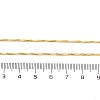 Brassl Twisted Bar Link Chain Necklaces for Men Women NJEW-G160-15G-3