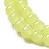 Imitation Jade Glass Beads Strands X-DGLA-S076-8mm-17-5