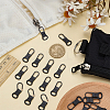 24Pcs Detachable Alloy Zipper Sliders FIND-FG0005-10A-4