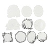 10Pcs 10 Styles Vintage Lace Waterproof PET Stickers Sets DIY-M066-05F-3