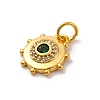 Brass Micro Pave Cubic Zirconia Charms KK-U033-22G-03-2
