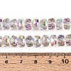 Electroplate Transparent Glass Beads Strands X-EGLA-N022-04A-D18-4