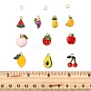 40Pcs 10 Styles Alloy Enamel Pendants ENAM-FP0002-06-4