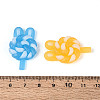 Luminous & Frosted Transparent Resin Cabochons RESI-T026-08M-4