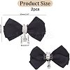 2Pcs Detachable Polyester Bowknot Shoe Decoration AJEW-FG0002-01B-2