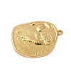 304 Stainless Steel Ancient Coin Owl Pendants STAS-S186-02G-2