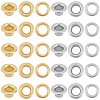 200Pcs 2 Colors Iron Grommet Eyelet Findings IFIN-GF0001-59A-1