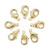 Brass Lobster Claw Clasps X-KK-903-G-NF-1