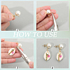 304 Stainless Steel Stud Earring Findings EJEW-SP0001-17J-4