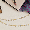 S-shaped Glass Rhinestone and Iron Cup Chains DIY-WH20032-25G-01-6