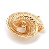 Rack Plating Brass Hollow Pendants KK-P244-05KCG-2