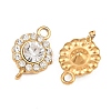 304 Stainless Steel Rhinestone Connector Charms STAS-G398-30G-07-2