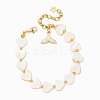 Shell Pearl Beaded Bracelets for Women BJEW-JB12424-2