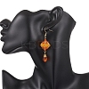 Natural Yellow Jade Dangle Earrings EJEW-MZ00669-01-3