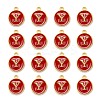 Golden Plated Alloy Enamel Charms ENAM-S118-03Y-2