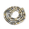 Ombre Effect Dyed Glass Beads Strands X-GLAA-C023-02-C11-A-2