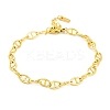 Ion Plating(IP) 304 Stainless Steel Mariner Link Chain Bracelets for Women BJEW-A013-01G-1