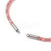 Macrame Cotton Cord Slider Bracelet Making AJEW-JB01536-01-3